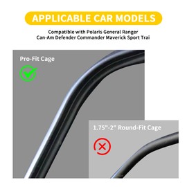 RERPRO Light Bar Mounts, LED Whip Light Mounting Brackets, Whip Flag Mount Whip Antenna Mount for UTV Polaris Ranger General Can-Am Defender Commander Maverick Accessories Pro-Fit Cage, 1 Pack