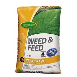Green Thumb GT23291 Weed & Feed, 28-0-3 Formula, Covers 15,000-Sq. Ft. - Quantity 1