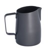 400ml Black PTFE Oblique Mouth Milk Frothing Jug 304 Stainless