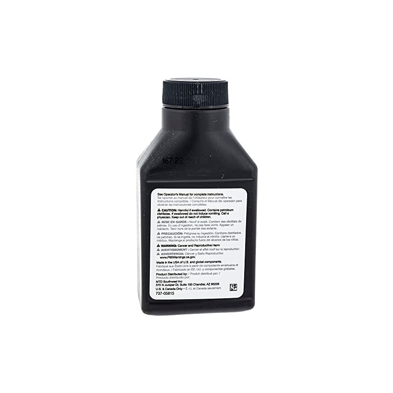 CUB CADET 737-05815 HD SAE 30 4-Cycle Oil 3.04oz Bottle