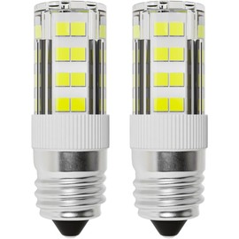 BlueStars Premium 5304517886 KEI D28A LED Refrigerator Light Bulbs E17 Base 3.8W 100-265V 6000K Cool White - Replace KEI D28M KEID28A KEL2811 241552807 297114000 2-Pack