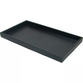 FindingKing 6 Black Plastic Jewelry Case Stacking Display Trays