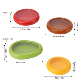 Depisuta Avocado and Tomato Holder, Set of 4, Onion Storage and Avocado Storage, Reusable Fridge Storage Containers, Food Storage Containers