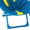 Kids Stool Cute Cartoon Patterns Folding Small Bench with Backrest