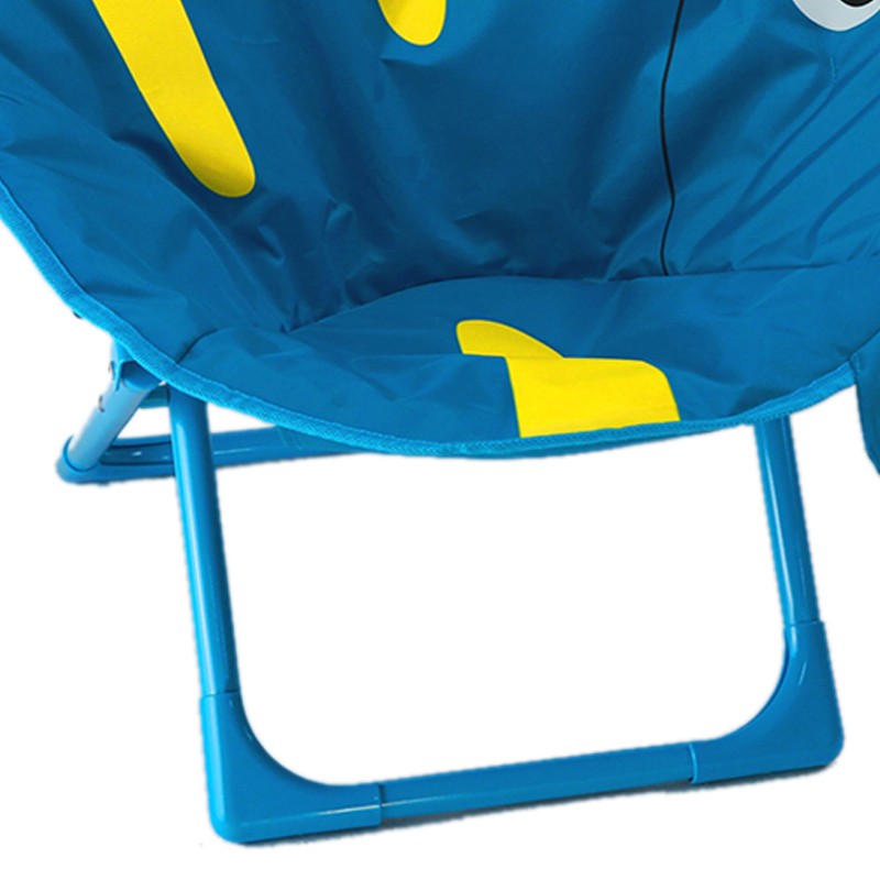 Kids Stool Cute Cartoon Patterns Folding Small Bench with Backrest