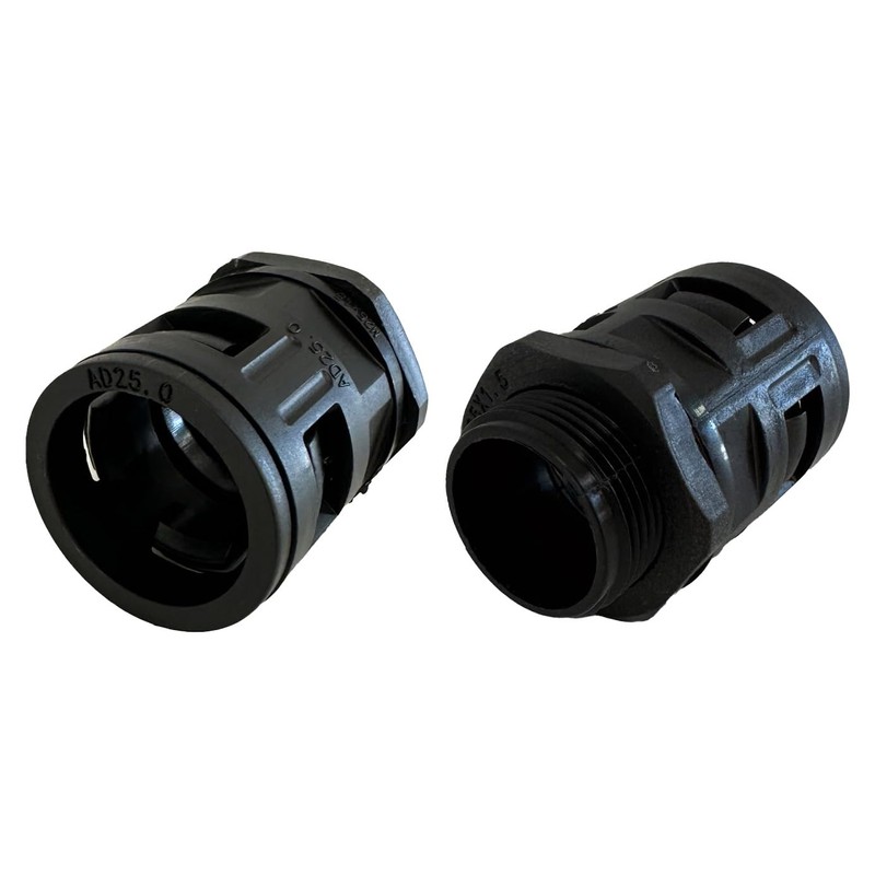 On1shelf® Conduit Cable Connector Black AD 15.8mm (M16) (10)