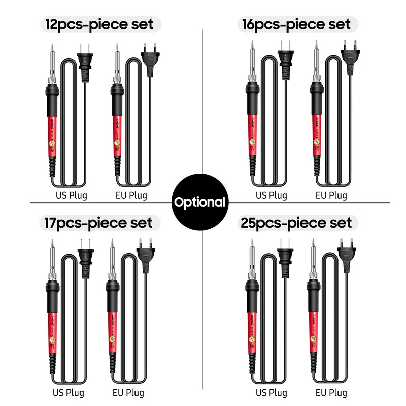 ANENG SL101 60W Electric Soldering Iron Kit 6-Level Adjustable Temperature