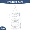 3-Tier Kitchen Wire Storage Basket Hanging Fruit Storage 2 Pack