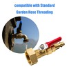 Hourleey RV Winterize Blowout Adapter with 1/4" Quick Connect Plug