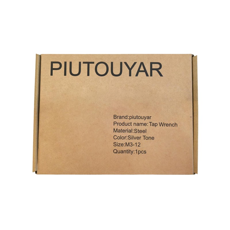 Piutouyar M3-M12 Adjustable Tap Wrench Handle 1/16"-1/2" Tap Handle Reamer