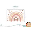 Little Deco DL935-1 Wall Sticker Rainbow Boho Wall Sticker Hearts
