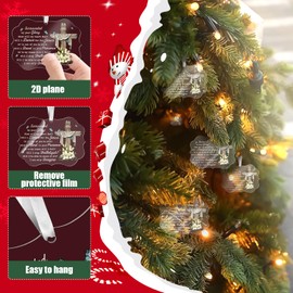 Christmas Decorations- Christmas Tree Ornaments- Acrylic Christmas Ornaments 2024, Christmas Decorations Gift for Party Holiday Home Decor, Couple (J)