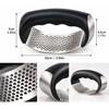 Stainless Steel Garlic Press for Food Prep – Manual Rocker