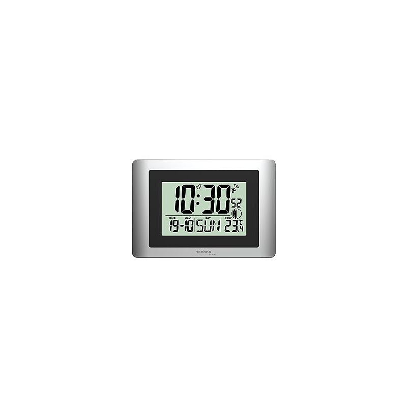technoline WS8028 Digital Radio Controlled Wall Clock Small 22 x