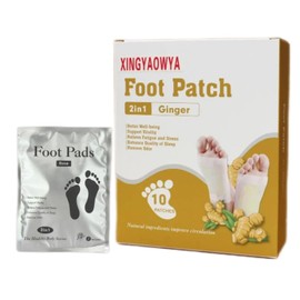 XINGYAOWYA Natural Bamboo Vinegar and Ginger Foot Pads – Foot Care Patches for Comfort and Relaxation – Ideal for Home or Travel