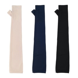 Milieu W6913-11 UV Gloves, Arm Cover, Long, Women's, Cooling Sensation, Sweat Absorbent, Quick Drying, Sunburn Protection, UV Protection, Fingertips, UV Care, Gloves, Thumb, Driving, Bicycle