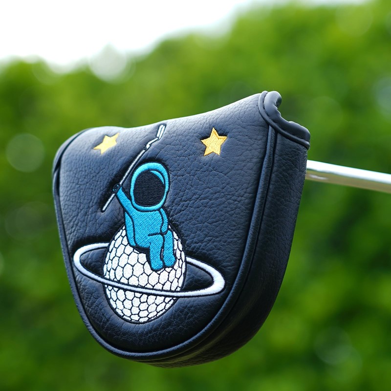 Putter Cover, Astronaut Golf Putter Headcover Mallet Putter Cover Blade