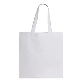 Q-TEES QTB Large Blank Heavy Duty Reusable Canvas Tote Shopping Bag (Pack of 2) (White)