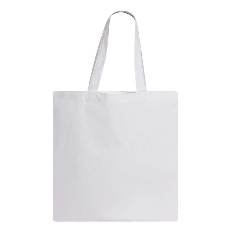 Q-TEES QTB Large Blank Heavy Duty Reusable Canvas Tote Shopping