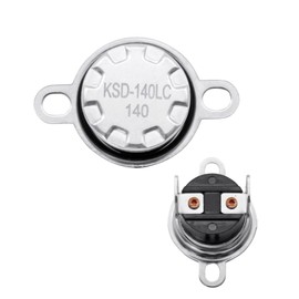 KSD-140LC Thermostat Thermal Fuse Fits for Samsung Microwave Ovens MG11H2020CT, Normally Closed Thermostat Thermal Fuse Switch (KSD-140LC 140℃)