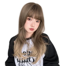 Bright Lara tf1762-RDG Women's Wig, Bob, Short, Full Wig, Center Part, Front Lace