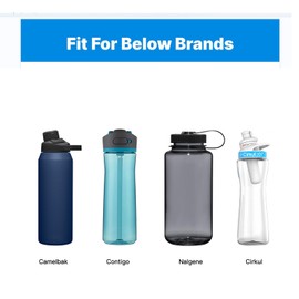 2Pcs Water Bottle Lid Replacement for Contigo wide mouth bottle, Lids replacement Compatible With Contigo 24 OZ 32 OZ 40 OZ, Leak-Proof Dust-Proof, Handle Easy to Carry, BPA Free