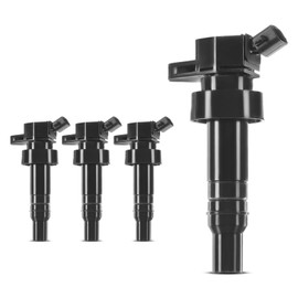 A-Premium Ignition Coil Pack Set of 4 Compatible with Hyundai Accent 2012-2020 Veloster 2012-2017 Kia Rio Soul 2012-2019 L4 1.6L Naturally Aspirated