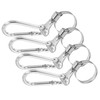PATIKIL Adjustable Flagpole Clips 0.7-1.2 Inch, 4 Pcs Stainless Steel
