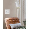 ZILLSEA 2-Pack Combination 1 Toggle/1 Duplex Wall Plate, Metal Light