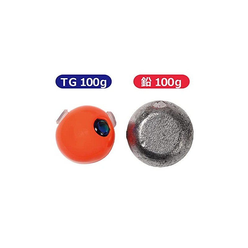 バラ売り 彩【IRODORI】タングステン タイラバ （ 鯛ラバ ） ヘッド 45g～308g (45g, レッドゴールド（Oval）)