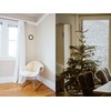 FABRICS-CITY White / Grey Flokati Teddy Fur Fabric 50 x