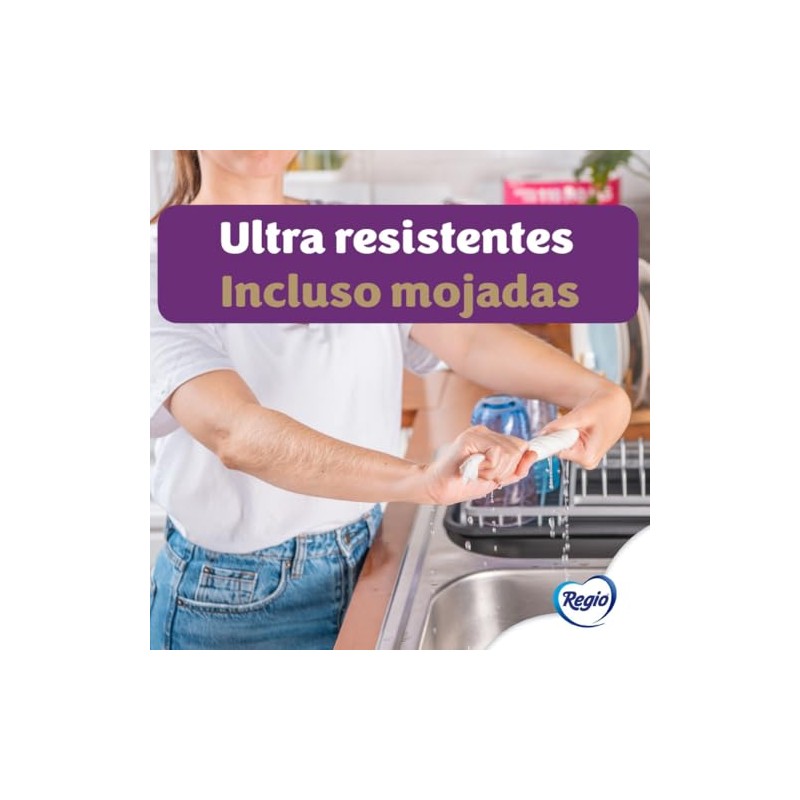 Regio Toallas de Cocina Advanced, 2 rollos, 110 hojas dobles