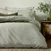 Yard Hebden Mélange Stripe Pillowcases – 100% Cotton Breathable Oxford
