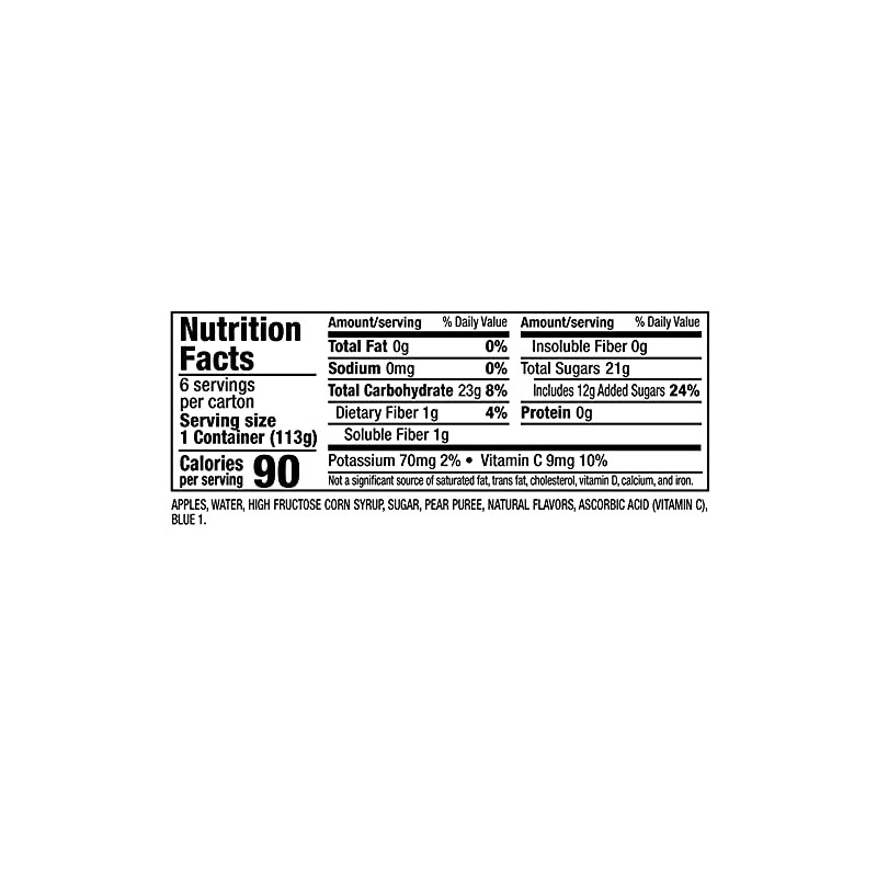 Mott's Mott's Pear Applesauce, 4 Oz Cups, 72 Count (12