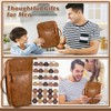 Leather Bible Cover for Men Large Bible Carrying Case with