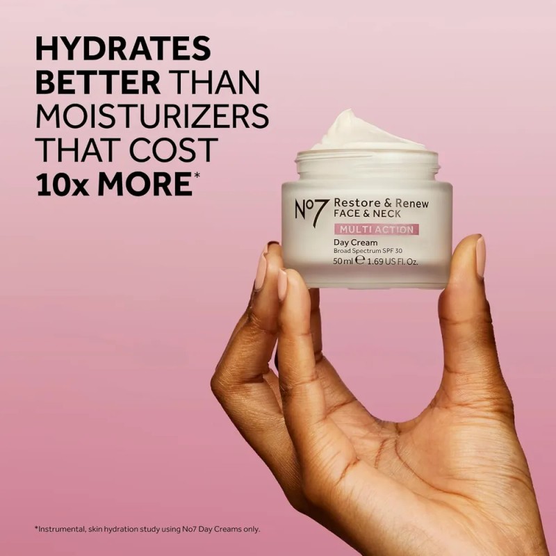 No7 Restaurar & Renew Face & Cuello Multi Acción Skincare