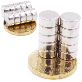 Brudazon 30 Mini Disc Magnets 9 x 4 mm N52 Strongest Level Neodymium Magnets Ultra Strong Power Magnet for Model Making, Photo, Whiteboard, Notice Board, Fridge, Crafts, Magnetic Disc Extra Strong