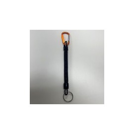 Carabiner loss prevention spring strap orange Orange 6ea