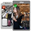 elook Luggage Straps, 2PCS Suitcase Straps, Adjustable Luggage Straps for