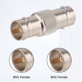 MOOKEERF 5PCS SDI Connector BNC Adapter 75 Ohm BNC Female to Female Barrel Connector for HD-SDI/3G-SDI/4K/8K SDI Video Camera Cable