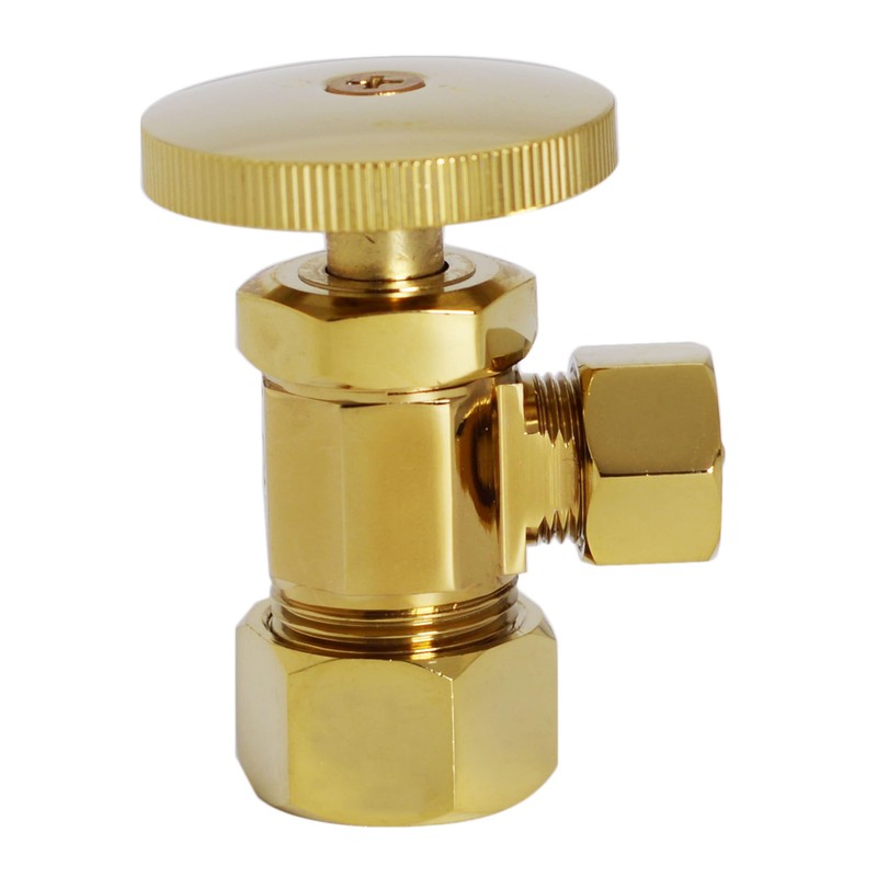 Westbrass Corrugated Supply Kit with Round Handle, 5/8" OD x