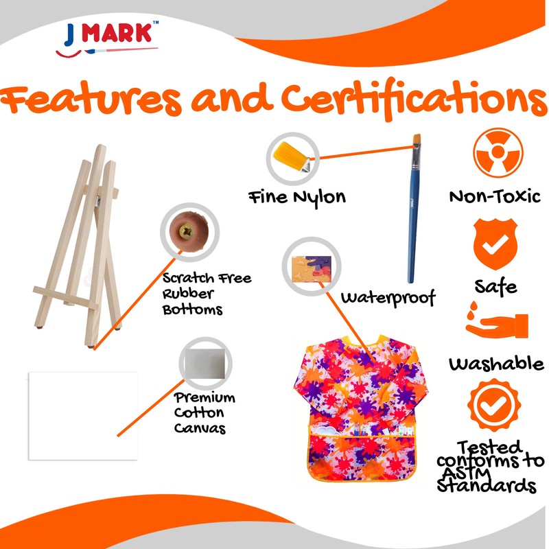 J MARK Ultimate Kids Paint Set – Complete Acrylic Paint