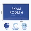 ADA CENTRAL SIGNS 6" X4" Exam Room 6 Sign- Tactile