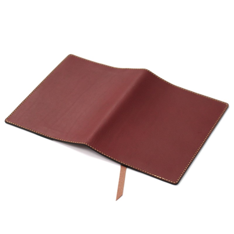 Sapporo Leather Craftsman Book Cover, Bunko Book Size, Made in