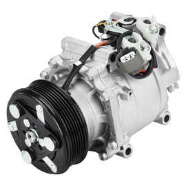 AC Compressor with A/C Clutch Fits for Honda Civic 1.7 1.7L 2002 2003 2004 2005, 38800PLMA021M2, 38810PLMA12, 1101116, Air Conditioning
