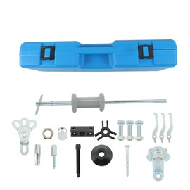 Silscvtt 9-Way Slide Hammer Puller Kit - Auto Wrench Adapter for Axle Bearings, Front/Rear Wheel Hub Remover & Dent Shaft Puller Tool Set