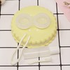 Honbay Cookie Shaped Contact Lens Case Travel Contact Lens Box