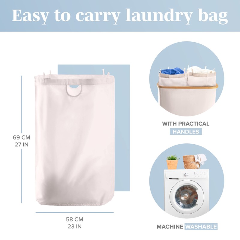 LONBET Laundry Basket with Lid, Made from Breathable Fabric |