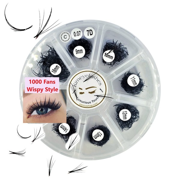 Promade Fans Mixed Lengths 9-16mm | 1000 Handmade Volume Eyelash