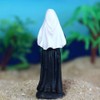 Ipetboom 2pcs Nun Virgin Statue Resin Holy Virgin Catholic Figures